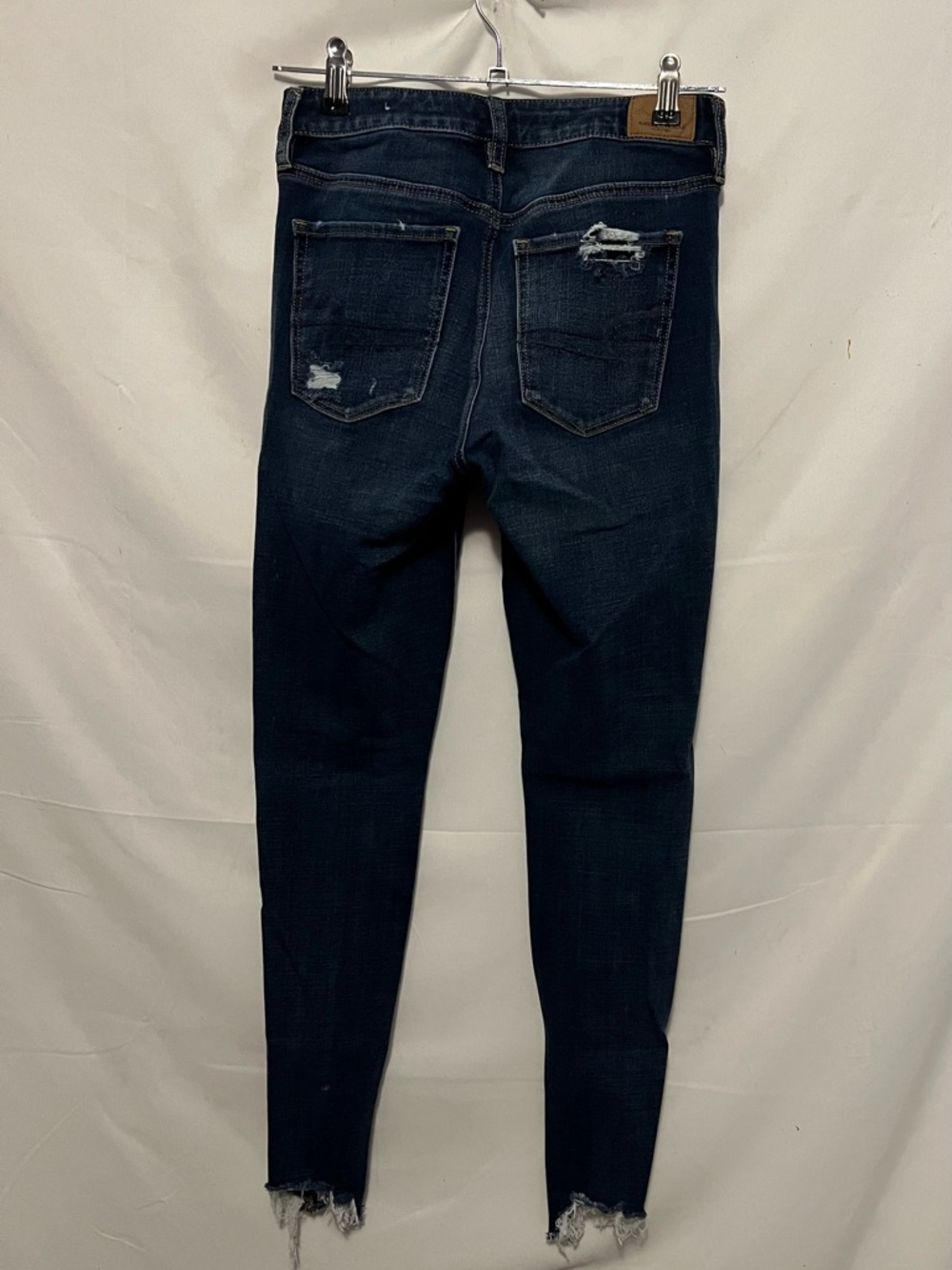 American Eagle Hi-Rise Distressed Jeggings Denim Jeans – Size 4 - Picture 3 of 6